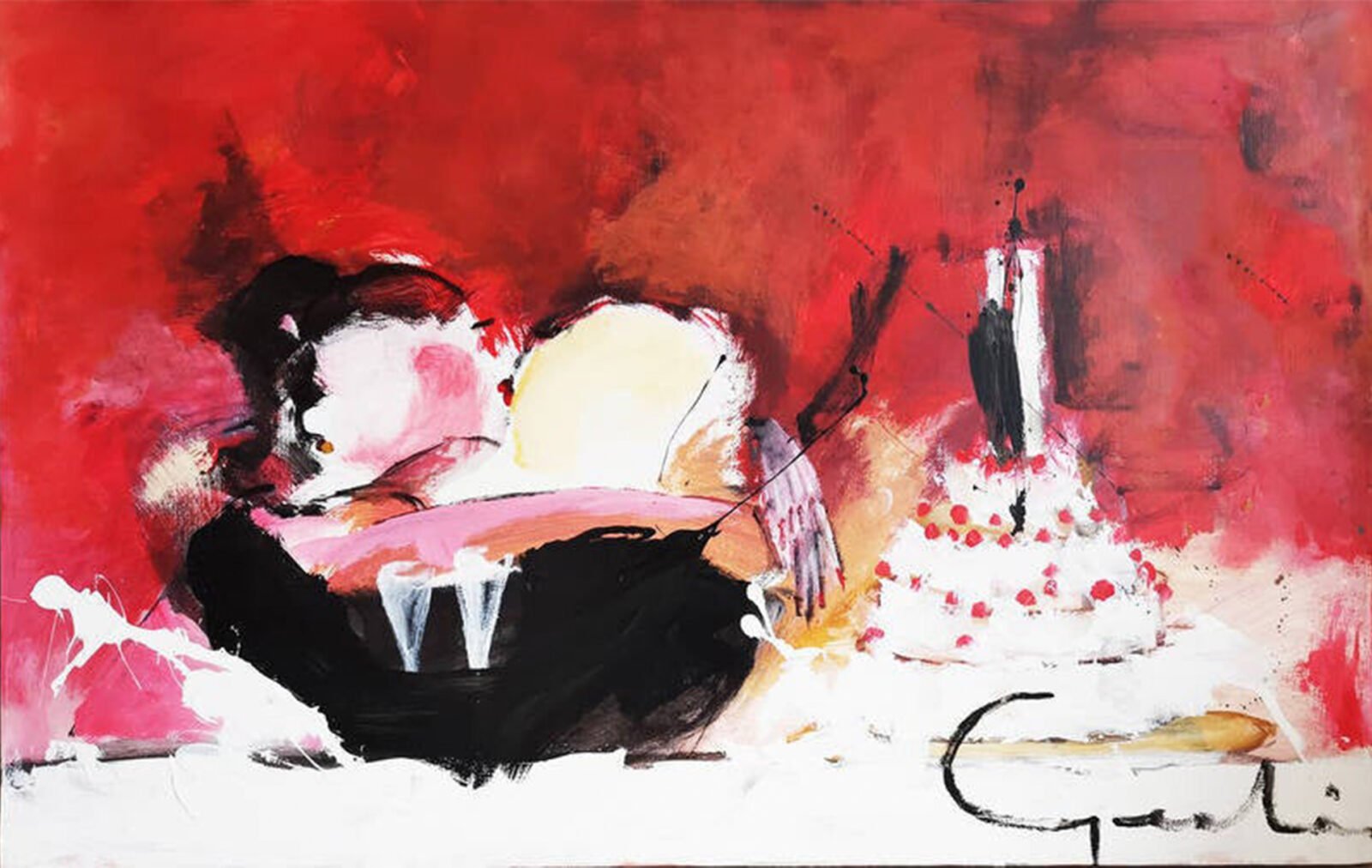 schilderij-la-vie-en-rouge-160x100cm