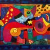 Titel: You carved out your name in my heart I was touched to the core-Gesigneerd-2004-afmeting-130cm x 100cm